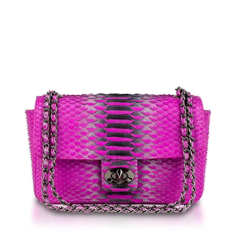 282. NWT WOMENS SHERRILL & BROTHERS MAGGIE GENUINE PYTHON CROSSBODY BAG